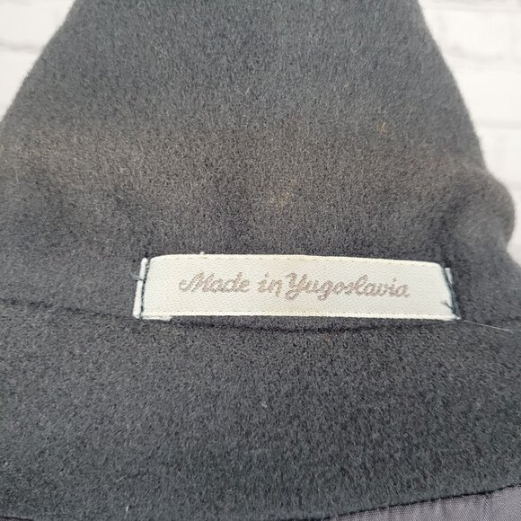 VTG Glenbrooke Grey Pure New Wool Double Breasted Pockets Lined Pea Coat USA 10 - Picture 7 of 16